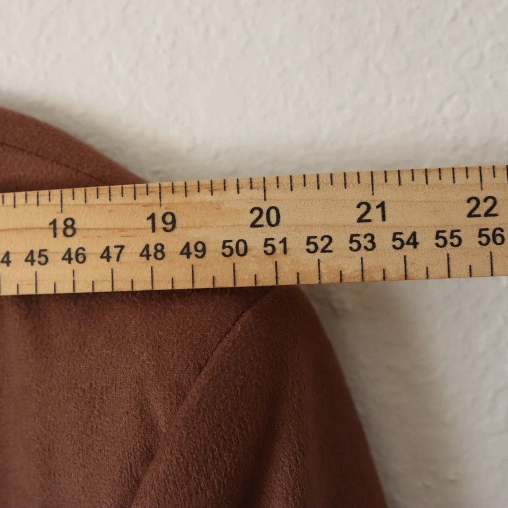 Farah Vintage Mens Brown Suede Blazer Sport Coat Suit Jacket Size 46R 90s Preppy